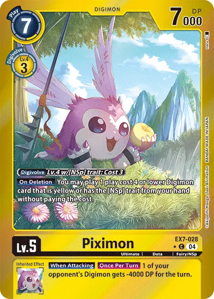 Digimon TCG Card 'EX7-028_P1' 'Piximon'