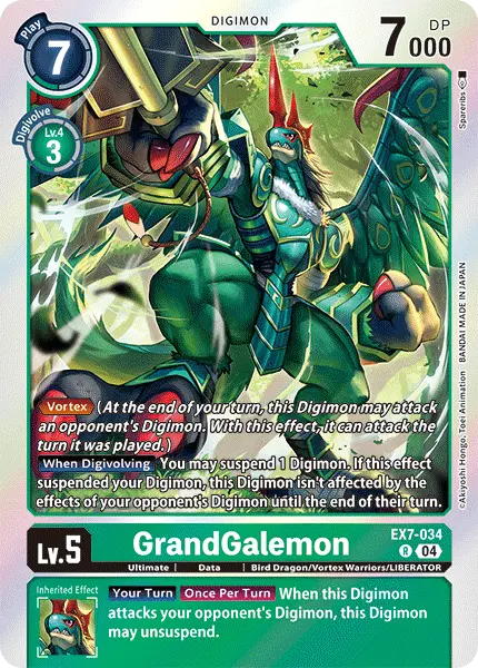 Digimon TCG Card EX7-034 GrandGalemon