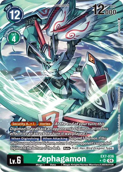 Digimon TCG Card EX7-036_P1 Zephagamon