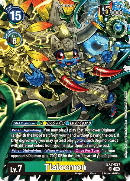 Digimon TCG Card 'EX7-037' 'Tlalocmon'