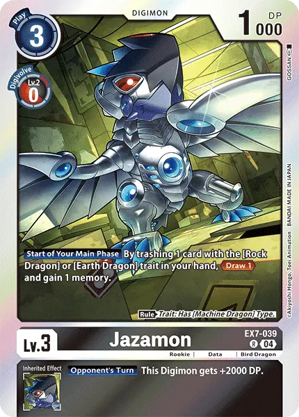 Digimon TCG Card EX7-039 Jazamon