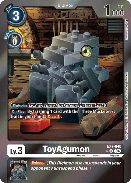 Digimon TCG Card 'EX7-040_P1' 'ToyAgumon'