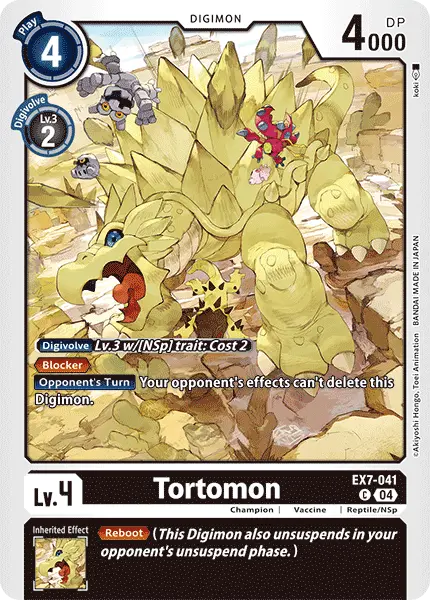 Digimon TCG Card EX7-041 Tortomon