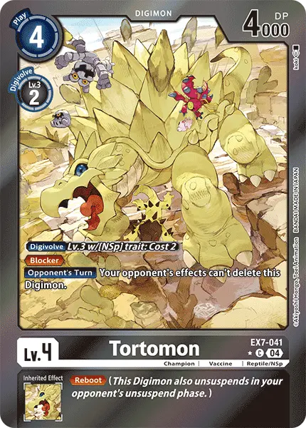 Digimon TCG Card 'EX7-041_P1' 'Tortomon'