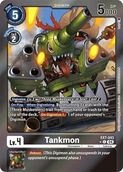 Digimon TCG Card EX7-043_P1 Tankmon