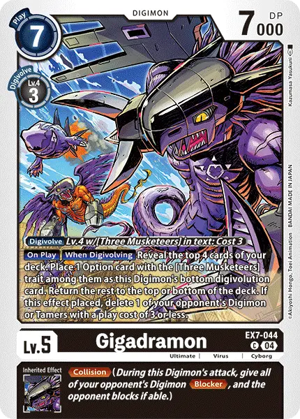 Digimon TCG Card 'EX7-044' 'Gigadramon'