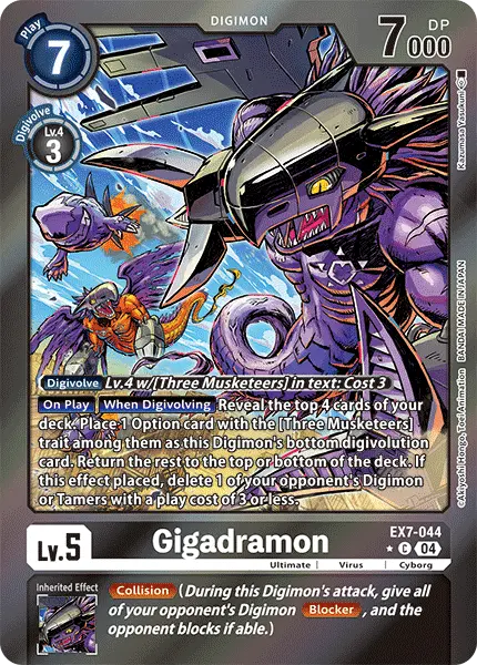 Digimon TCG Card EX7-044_P1 Gigadramon