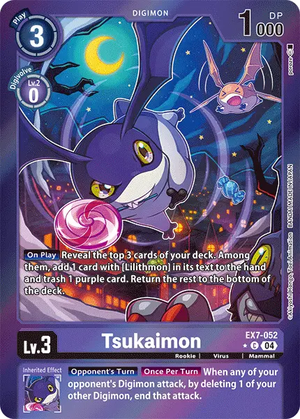 Digimon TCG Card 'EX7-052_P1' 'Tsukaimon'