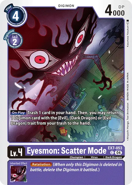 Digimon TCG Card 'EX7-053' 'Eyesmon: Scatter Mode'