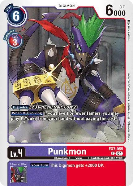 Digimon TCG Card EX7-055 Punkmon