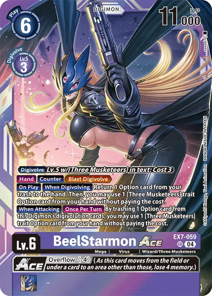 Digimon TCG Card 'EX7-059' 'Beelstarmon'