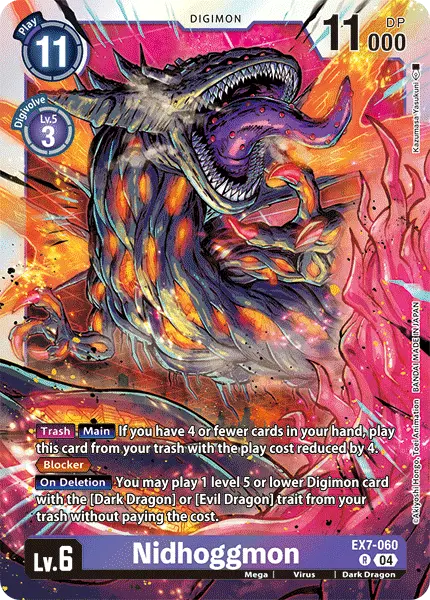 Digimon TCG Card EX7-060 Nidhoggmon