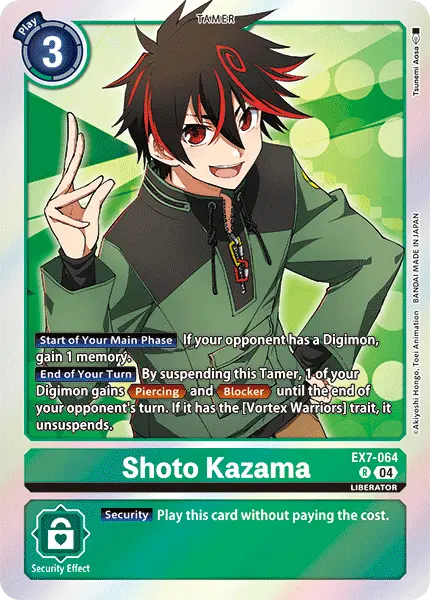 Digimon TCG Card EX7-064 Shoto Kazama