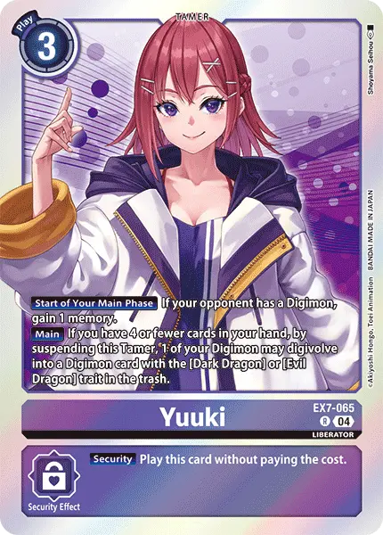 Digimon TCG Card EX7-065 Yuuki