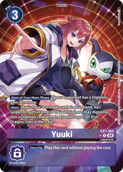 Digimon TCG Card EX7-065_P1 Yuuki