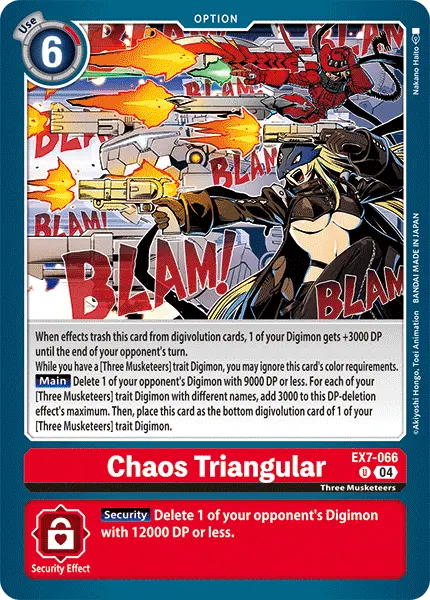 Digimon TCG Card 'EX7-066' 'Chaos Triangular'