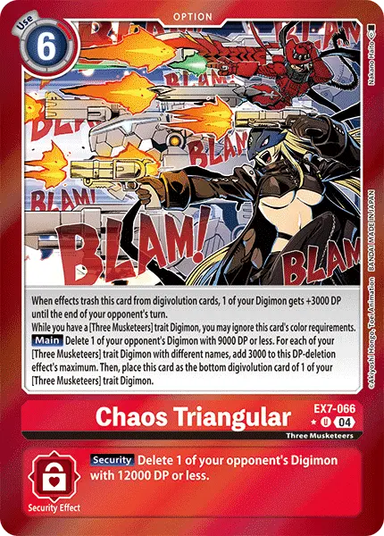 Digimon TCG Card 'EX7-066_P1' 'Chaos Triangular'