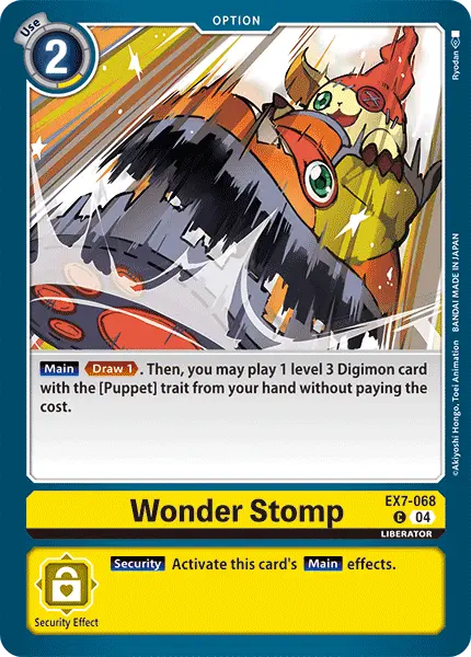 Digimon TCG Card EX7-068 Wonder Stomp