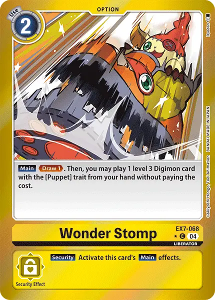 Digimon TCG Card EX7-068_P1 Wonder Stomp