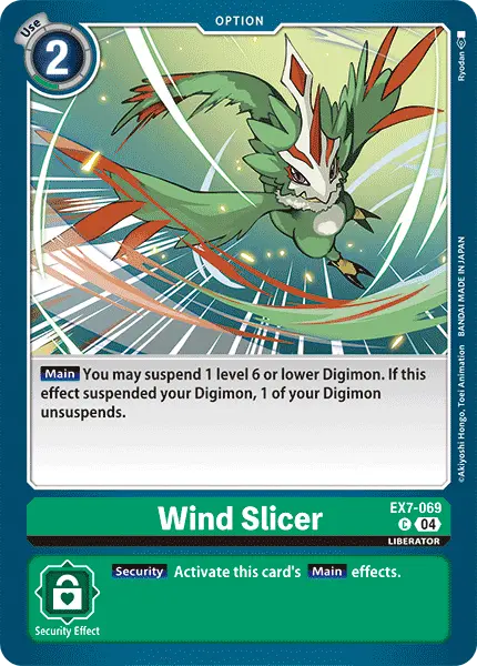 Digimon TCG Card EX7-069 Wind Slicer