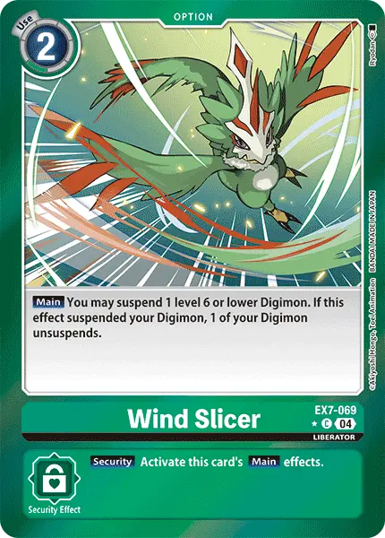 Digimon TCG Card EX7-069_P1 Wind Slicer