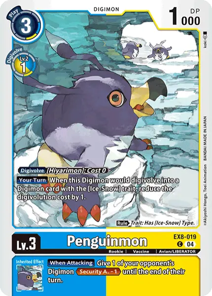 Digimon TCG Card 'EX8-019' 'Penguinmon'