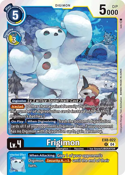 Digimon TCG Card 'EX8-022' 'Frigimon'