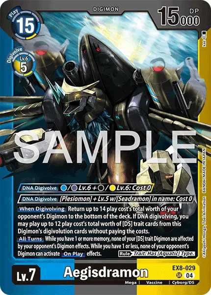 Digimon TCG Card EX8-029_P2 Aegisdramon