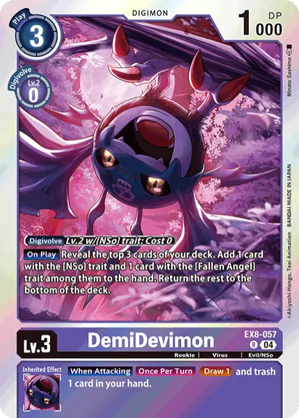 Digimon TCG Card 'EX8-057' 'DemiDevimon'