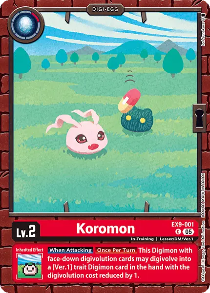 Digimon TCG Card EX9-001 Koromon