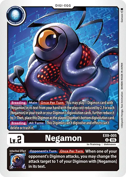 Digimon TCG Card 'EX9-005' 'Negamon'