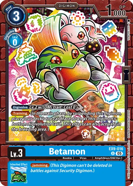 Digimon TCG Card 'EX9-016' 'Betamon'