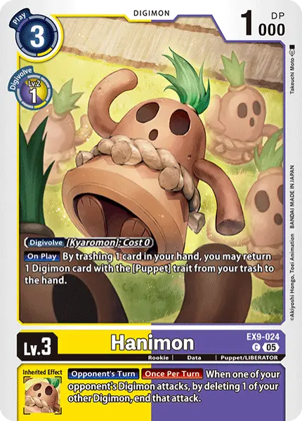 Digimon TCG Card 'EX9-024' 'Hanimon'