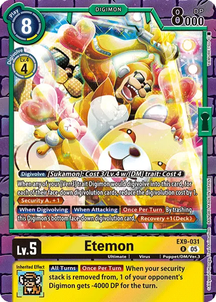 Digimon TCG Card EX9-031 Etemon