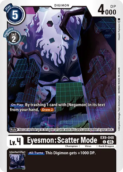 Digimon TCG Card 'EX9-048' 'Eyesmon: Scatter Mode'