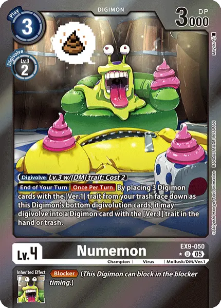Digimon TCG Card EX9-050_P1 Numemon