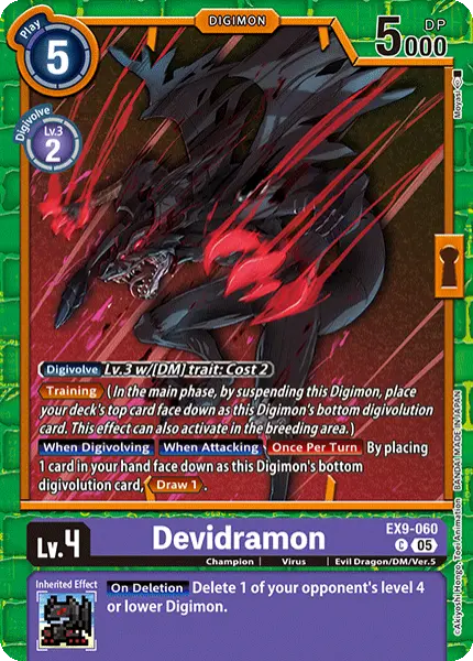 Digimon TCG Card 'EX9-060' 'Devidramon'