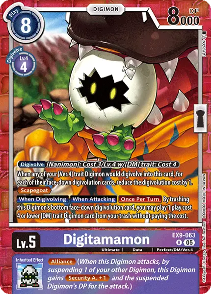 Digimon TCG Card 'EX9-063' 'Digitamamon'