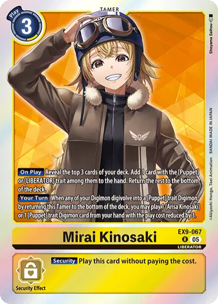 Digimon TCG Card 'EX9-067' 'Mirai Kinosaki'