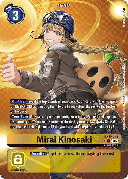 Digimon TCG Card EX9-067_P1 Mirai Kinosaki