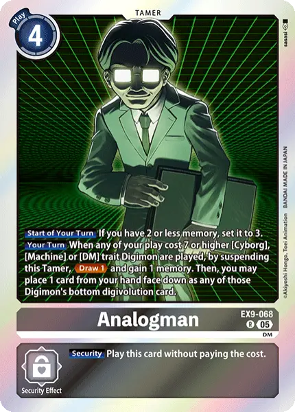 Digimon TCG Card 'EX9-068' 'Analogman'