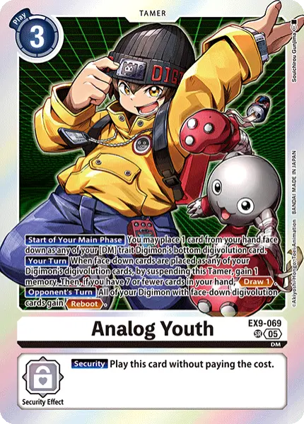 Digimon TCG Card 'EX9-069' 'Analog Youth'