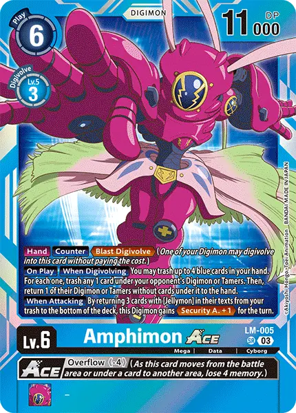Digimon TCG Card LM-005 Amphimon