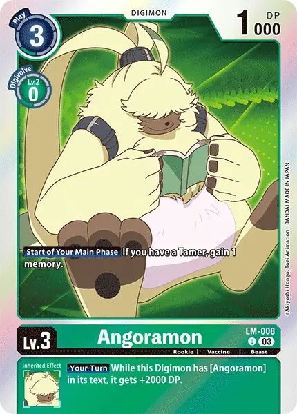 Digimon TCG Card 'LM-008' 'Angoramon'