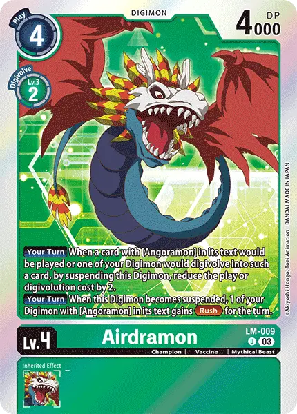 Digimon TCG Card LM-009 Airdramon