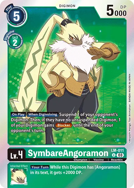 Digimon TCG Card 'LM-011' 'SymbareAngoramon'