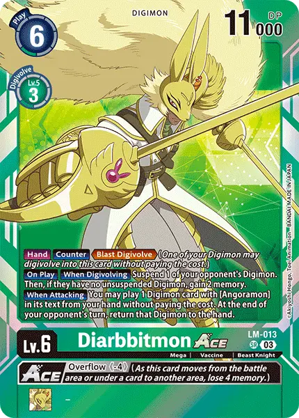 Digimon TCG Card LM-013 Diarbbitmon