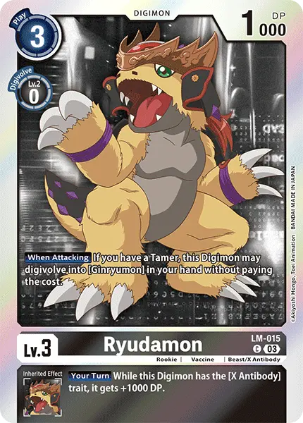 Digimon TCG Card 'LM-015' 'Ryudamon'