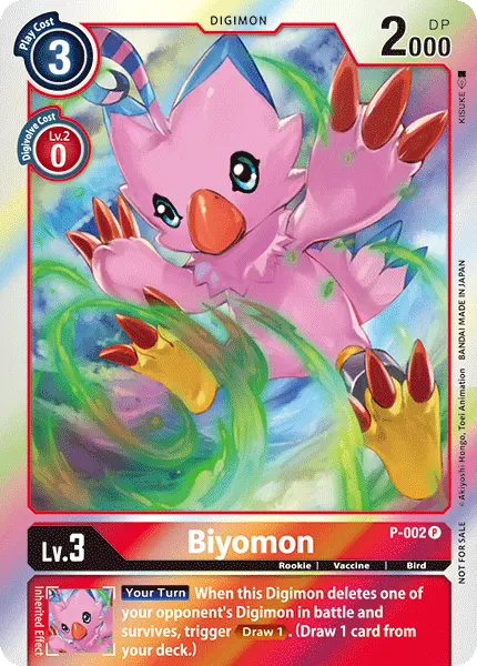 Digimon TCG Card 'P-002' 'Biyomon'