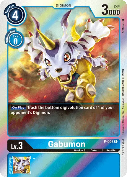 Digimon TCG Card P-003 Gabumon